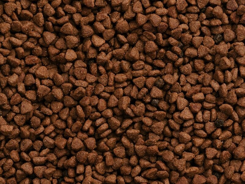 a close up of a pile of brown rocks