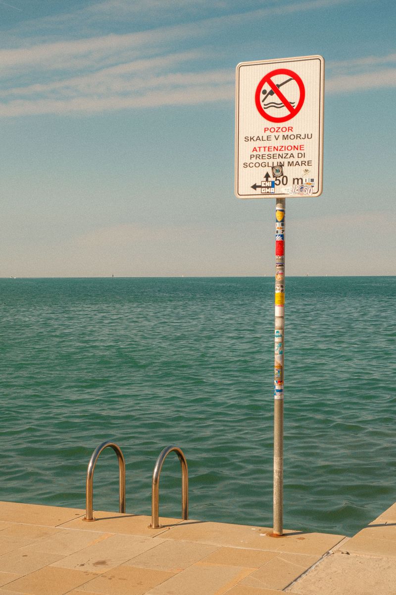 Warning status means keep paws out of the water