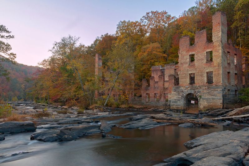 Mill Ruins Hike at Sweetwater Creek State Park