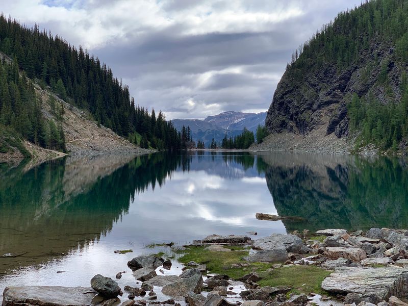 Lake Agnes Packs An Island Into Two Miles