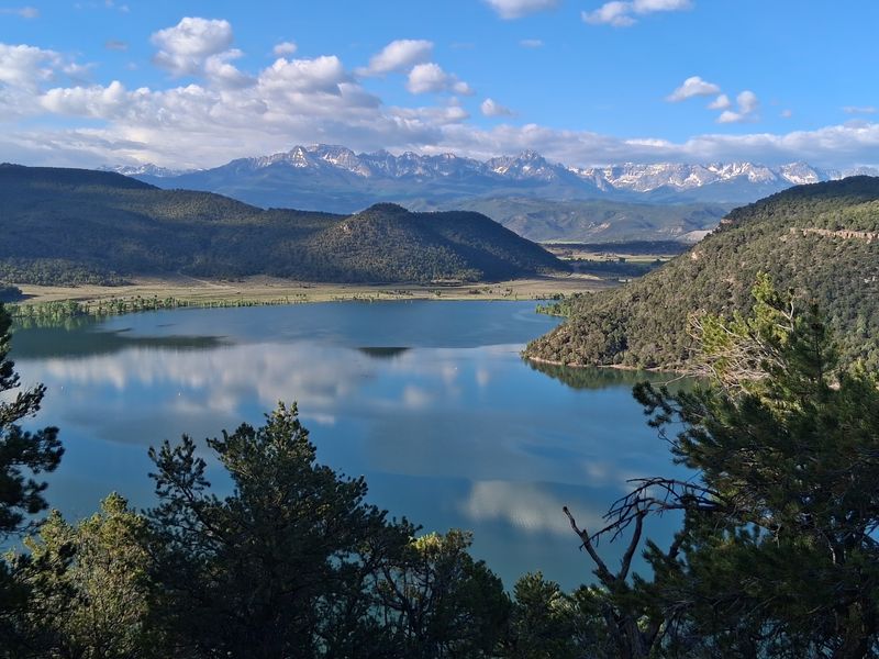 Ridgway Reservoir Beneath the San Juan Mountains