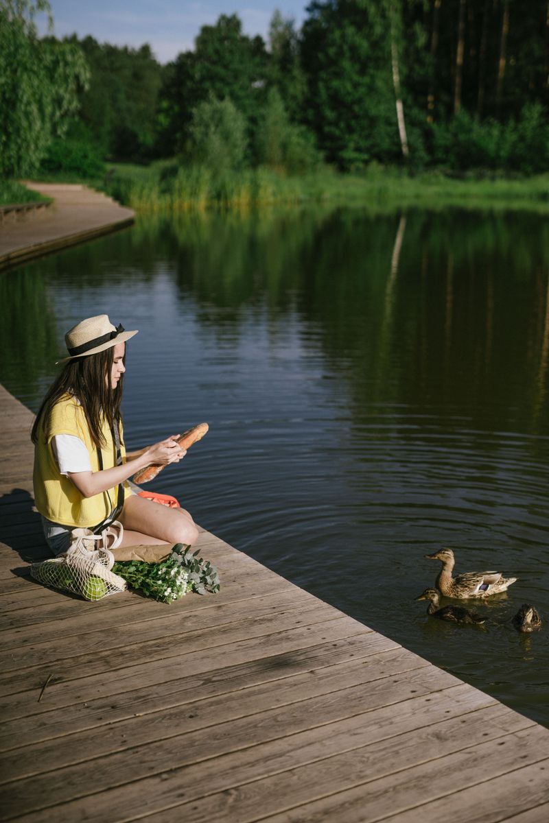 Skip The Duck Bread By The Pond