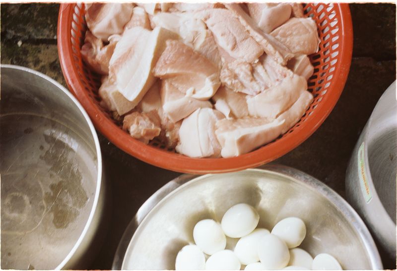 Raw or Undercooked Meat and Eggs