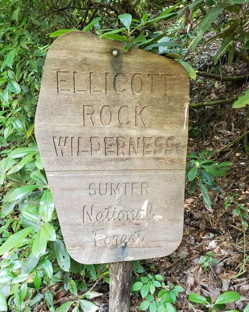 Backpacking Into Ellicott Rock Wilderness