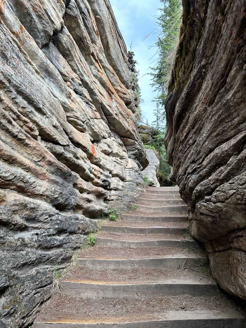 Expect Stairs And Steep Sections