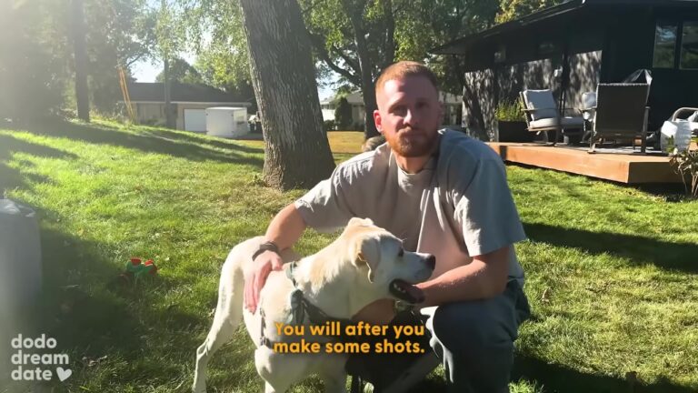 Minnesota Basketball Star Meets A Dog Who Waited Five Months And Their Instant Connection Is Beautiful