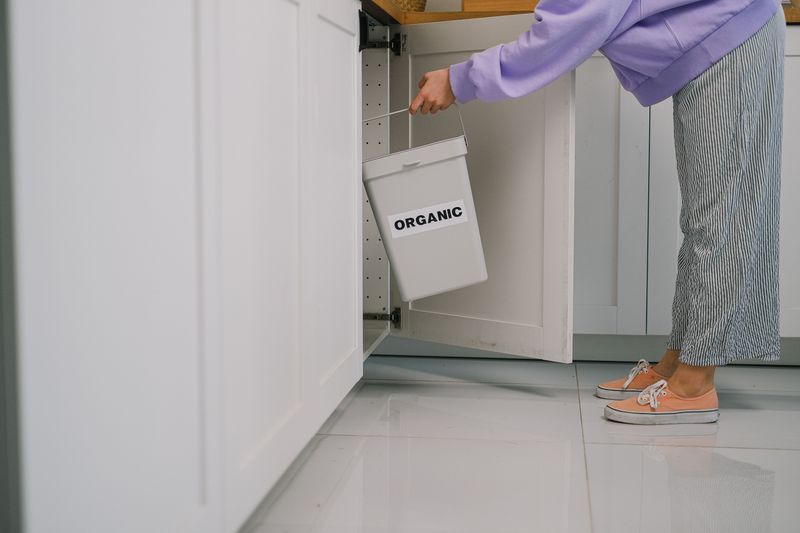 Locked Low Cabinets and Secure Trash Cans
