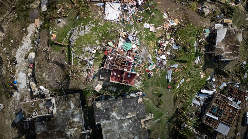 Loose Roofing Materials In The Yard