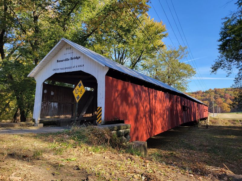 Roseville Covered Bridge: Two Spans, One Long Walk