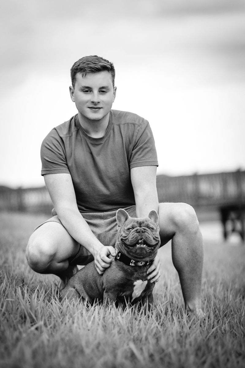 Photo of the Owner With the Dog for Identification
