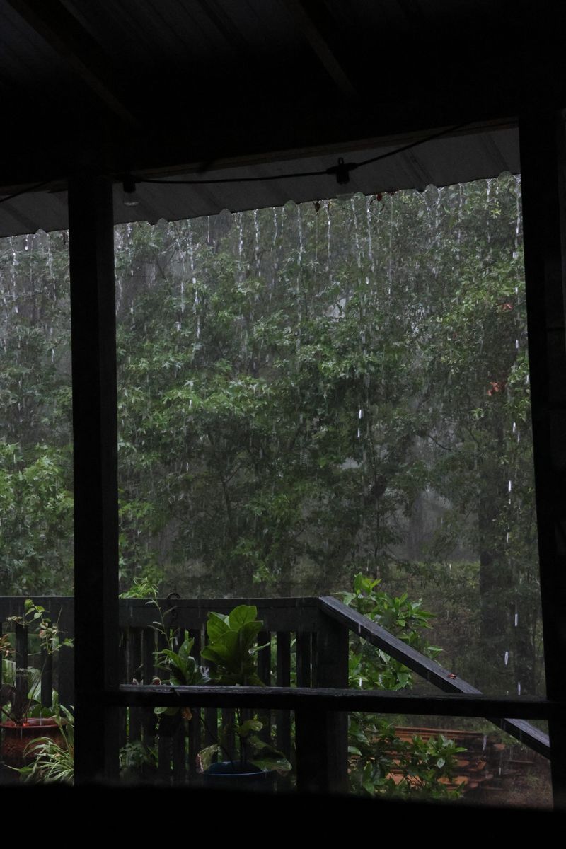 Sheets of Rain Hide a Quick Exit