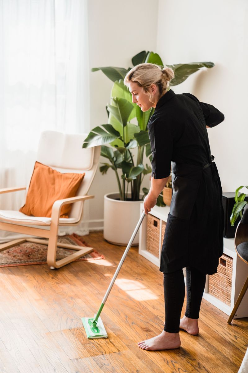 Washable Floor and Accident-Cleanup Setup