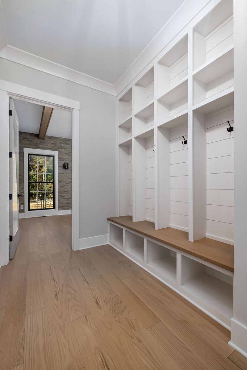 Rethink Open Mudroom Shelving