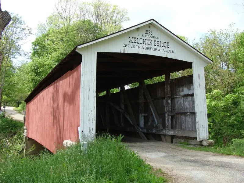 Melcher Covered Bridge, Also Known as Klondyke