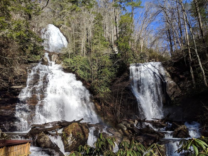 Anna Ruby Falls Trail: Twin Falls Near Helen