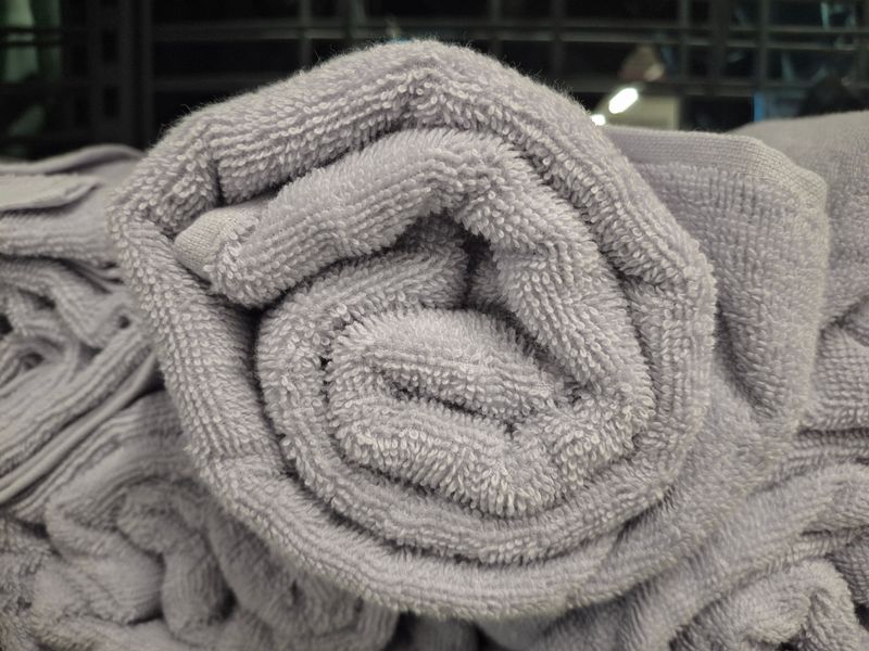 A Stack of Old Towels for Quick Cleanups