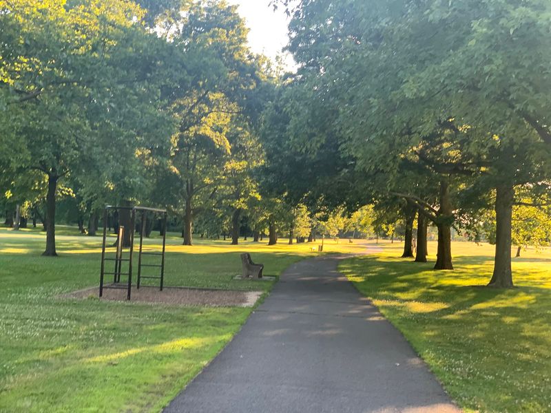 Johnson Park Paved Bike Path: Keep the Raritan Within View