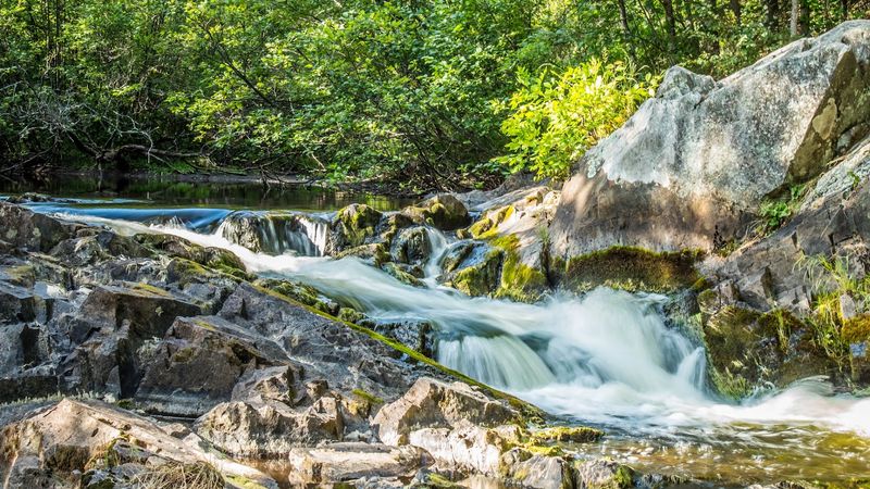 Horseshoe Falls: Curving Cascades in Marinette County