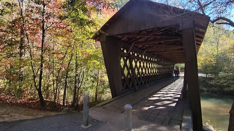 Poole’s Mill Park, Ball Ground Area: Bridge Views and Creek Sounds