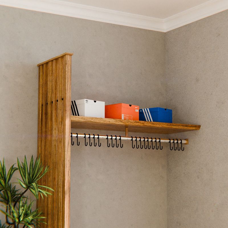 Look Up: A Shelf Over the Coat Hooks